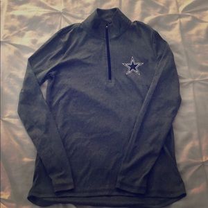 Worn once Dallas Cowboys quarter zip polyester